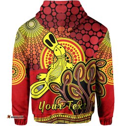 custom personalised aboriginal platypus zip hoodie tree on the hill sunshine