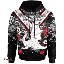 st george christmas hoodie custom christmas indigenous dragons hoodie
