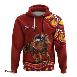custom personalised launceston cup hoodie australia aboriginal red horse lovers
