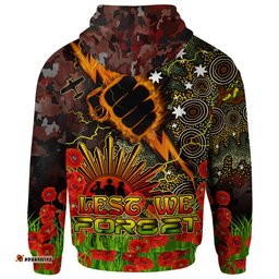 storm rugby hoodie custom anzac storm with remembrance poppy and indigenous patterns hoodie