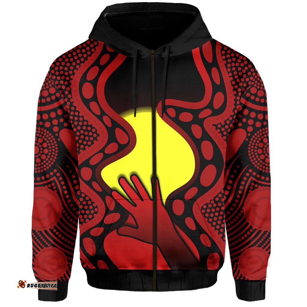 aboriginal australians zip hoodie simple but significant