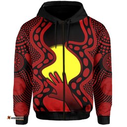 aboriginal australians zip hoodie simple but significant