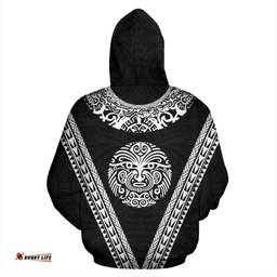 Los Maoris Haka With Moko Hoodie