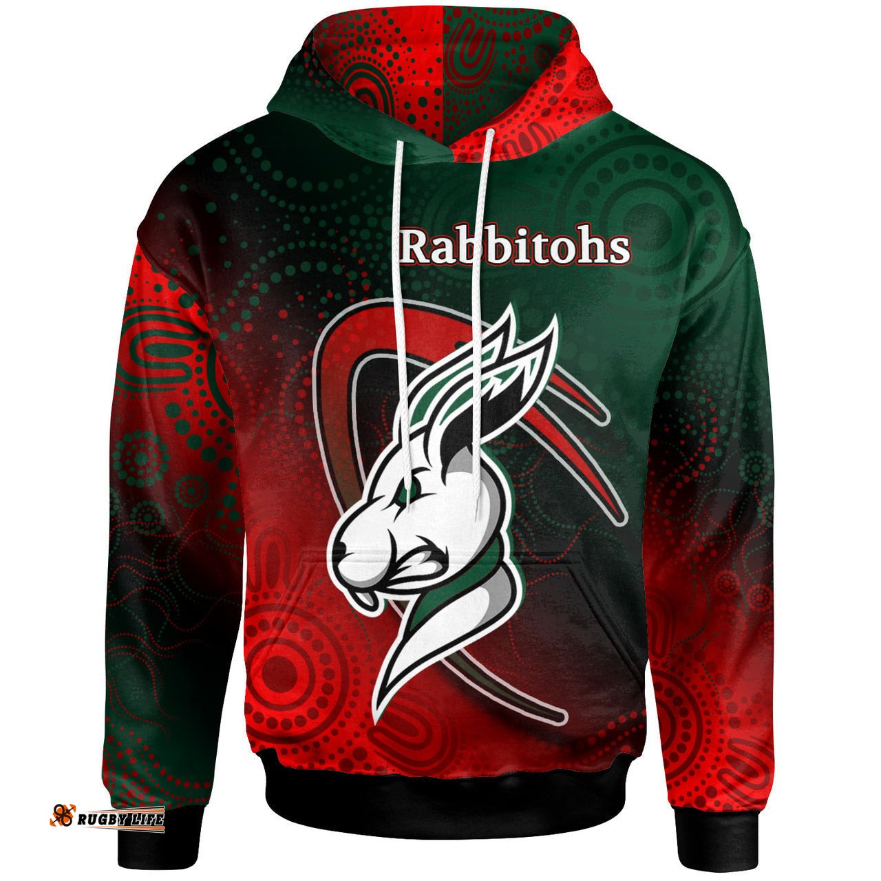 rabbitohs rugby hoodie custom rabbitohs ball hoodie