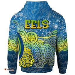 eels christmas rugby hoodie custom christmas indigenous eels hoodie