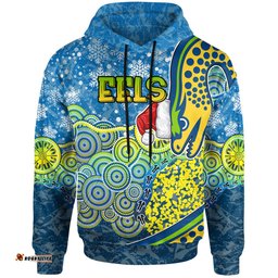 eels christmas rugby hoodie custom christmas indigenous eels hoodie