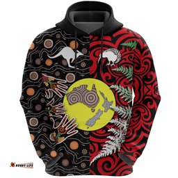 New Zealand Australia Hoodie Maori Aboriginal