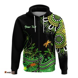 custom personalised happy king islands show zip hoodie aboriginal tasmania australia