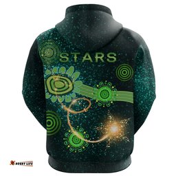 Melbourne Galaxy Zip Hoodie Stars Indigenous