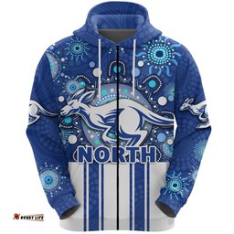 Melbourne Zip Hoodie Indigenous North Kangaroos