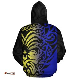 New Zealand Hoodie Koru Moko Maori