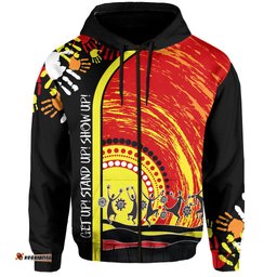 custom personalised aboriginal naidoc week hoodie get up stand up show up