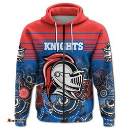 Custom Personalised Knights Zip Hoodie Aboriginal Horizontal Style 03
