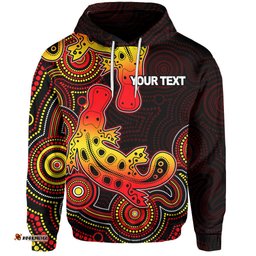 custom personalised aboriginal platypus hoodie dot patterns style no2