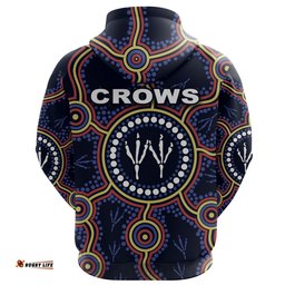 Adelaide Zip Hoodie Indigenous Crows Footprint