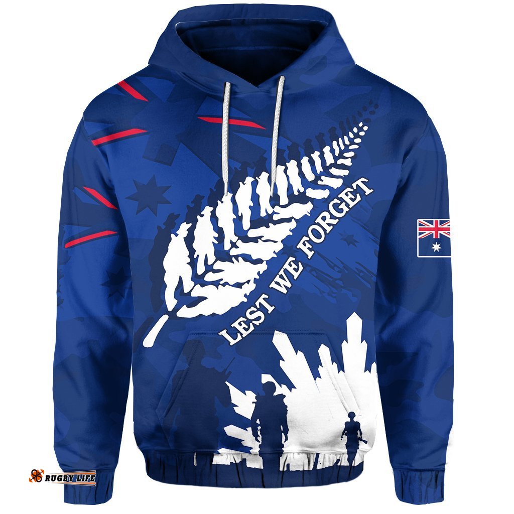 Australian ANZAC Day Hoodie Camouflage Mix Fern New Zealand