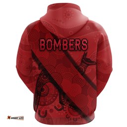 Essendon Zip Hoodie Indigenous Bombers Red