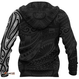 New Zealand Hoodie, Maori Lion Tattoo Pullover Hoodie White