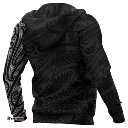 New Zealand Hoodie, Maori Lion Tattoo Pullover Hoodie White