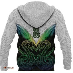 Maori Manaia New Zealand Hoodie Rasta