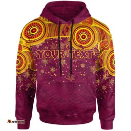 broncos christmas rugby hoodie custom indigenous broncos footprints hoodie