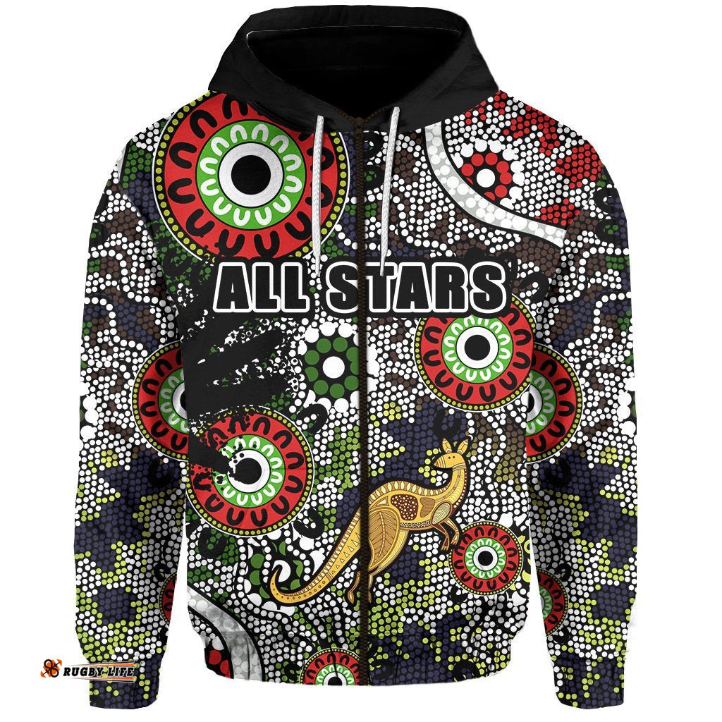 Custom Personalised Indigenous Hoodie All Stars 08
