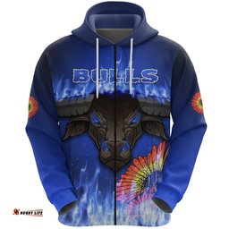 Blue Super Rugby Zip Hoodie Bulls Barberton Daisy