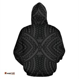 Polynesian Tradition Hoodie Gray