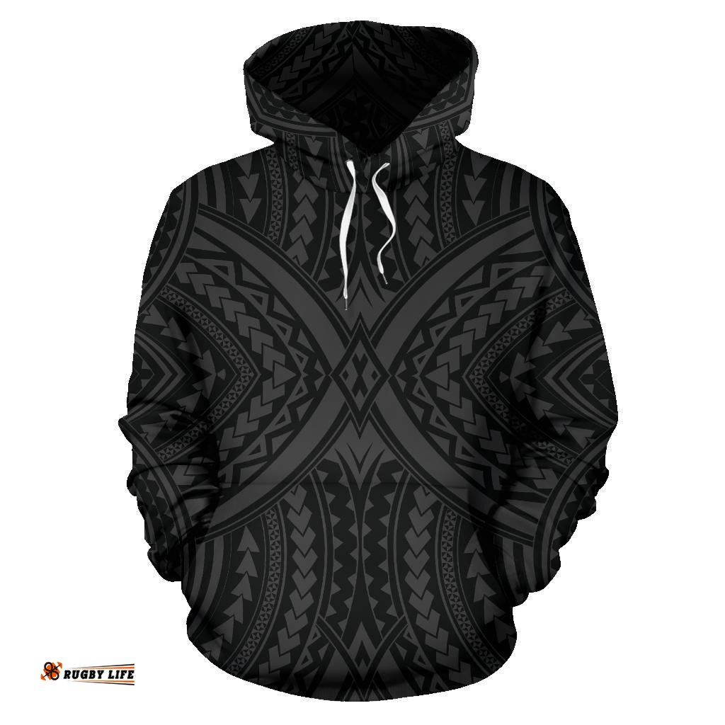 Polynesian Tradition Hoodie Gray