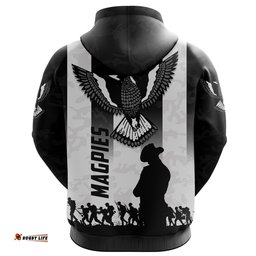 Magpies ANZAC Day Zip Hoodie