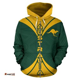 Australia Rugby All Over Zip Up Hoodie