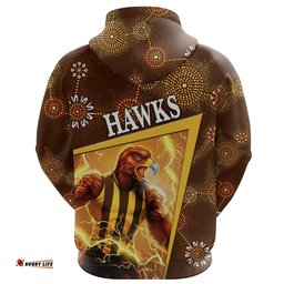 Custom Personalised Hawthorn Hoodie Hawks Indigenous Limited Edition NO.1