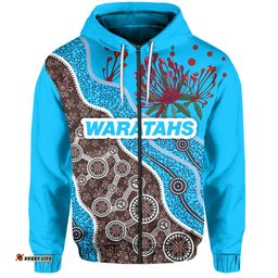 Australia Zipper Hoodie Warahtahs Rugby