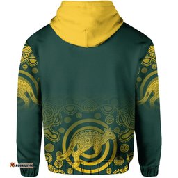 Australia Hoodie Coat Of Arms Rugby Style