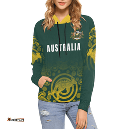 Australia Hoodie Coat Of Arms Rugby Style