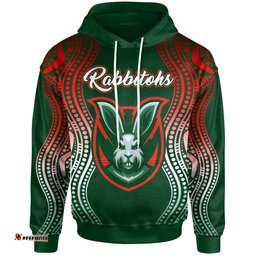rabbitohs rugby hoodie custom rabbitohs aboriginal style hoodie