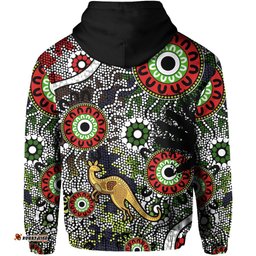 Custom Personalised Indigenous Zip Hoodie All Stars 09