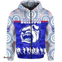 Western Bulldogs Zip Hoodie ANZAC Day Indigenous