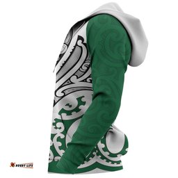 New Zealand Maori Hoodie, Te Manaia Tattoo Pullover Hoodie
