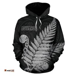 Aotearoa Hoodie Koru Fern All Over Hoodie