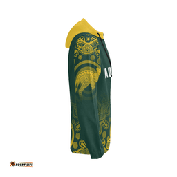 Australia Zip Up Hoodie Coat Of Arms Rugby Style