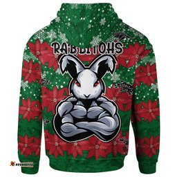 rabbitohs christmas rugby hoodie custom indigenous super rabbitohs hoodie