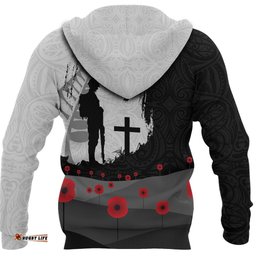 ANZAC Day Hoodie, New Zealand Australia Lest We Forget Pullover Hoodie