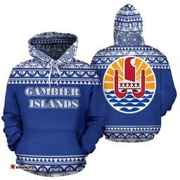 Gambier Islands All Over Hoodie