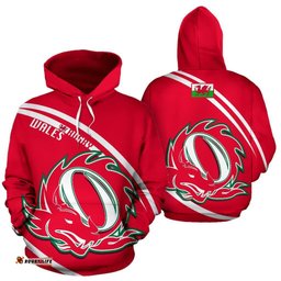 Wales Rugby Hoodie Curve Version