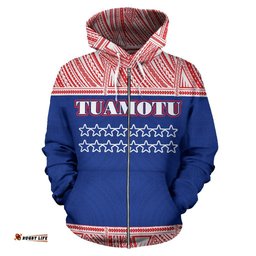 Tuamotu All Over Zip Up Hoodie