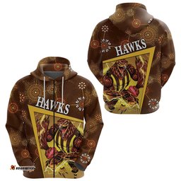 Hawthorn Zip Hoodie Hawks Indigenous Limited Edition NO.2