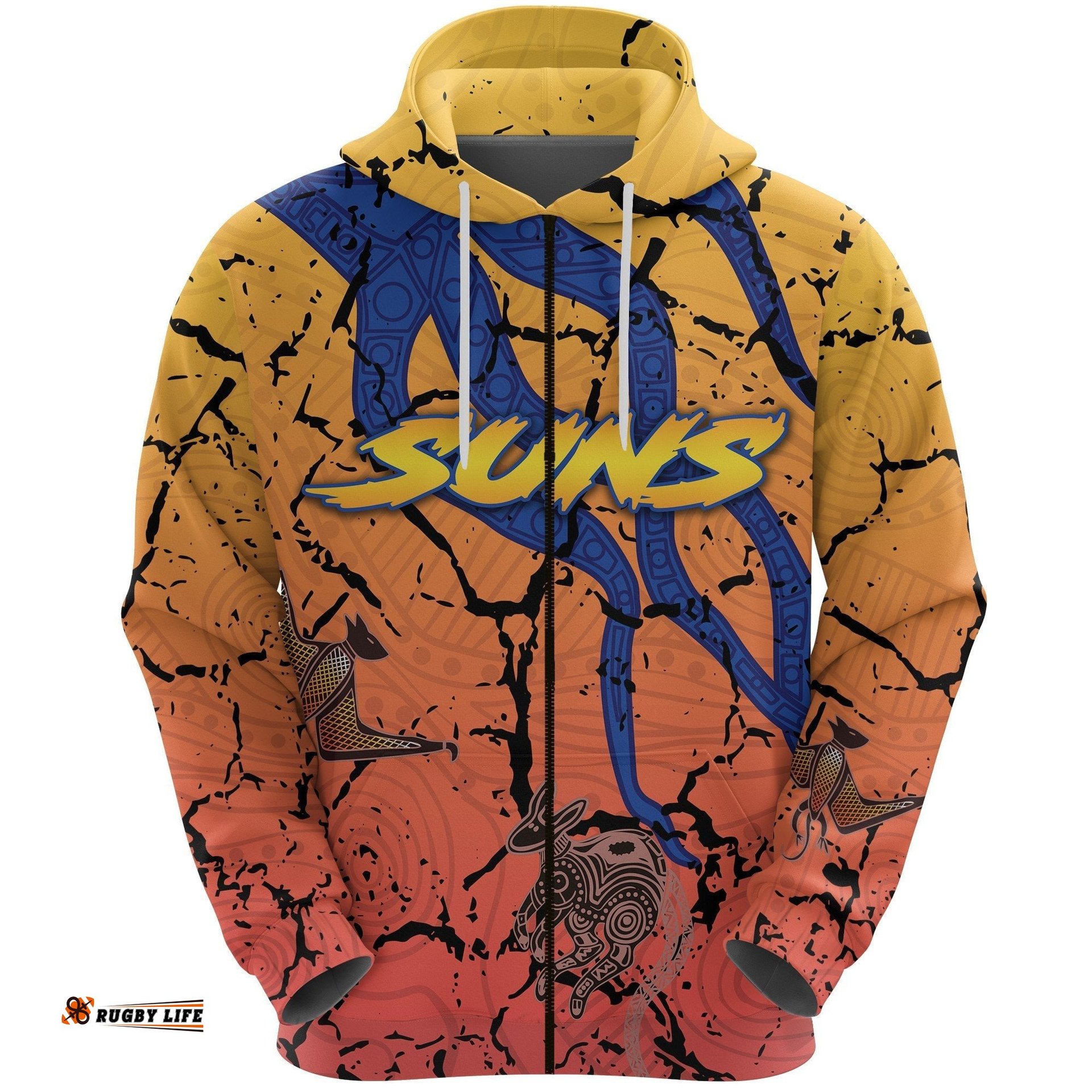 Gold Coast Zip Hoodie Suns Origin Indigenous