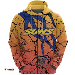 Gold Coast Zip Hoodie Suns Origin Indigenous