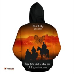 Zip Up Hoodie ANZAC Hoodie Lest We Forget Kangaroo Koala Sunset Unisex